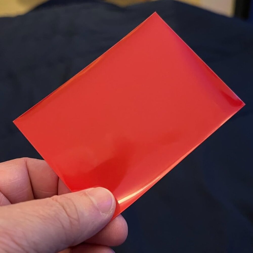 Soft Plastic Trading Card Sleeves, 100 Red / 100 Black NEW IN PACKAGE! - Picture 9 of 12